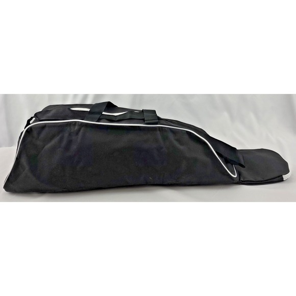 Easton Baseball Softball Bat Bag 35in Black White Dual Carry Straps Dugout Hook - Picture 2 of 9